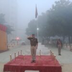 पुलिस अधीक्षक द्वारा पुलिस लाइन परेड ग्राउंड में परेड की ली गई सलामी