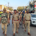 होली व ईद को देखते हुए पुलिस ने नगर पंचायत कोइरीपुर में किया फ्लैग मार्च